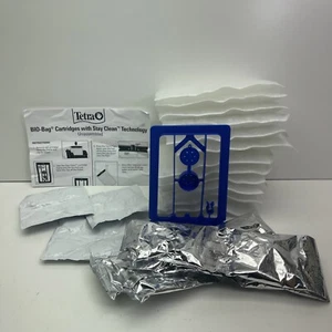 TETRA WHISPER BIO-BAG DISPOSABLE FILTER CARTRIDGES UNASSEMBLED LARGE 12 PACK New - Picture 1 of 2