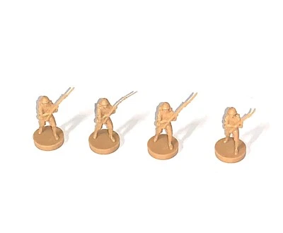 Axis & Allies #4423 Game 1984-87 Milton Bradley Japan Infantry Soldiers - Image 1 of 4