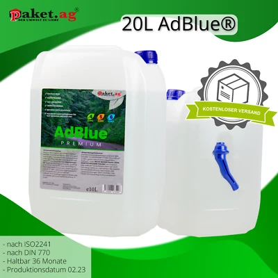AdBlue 20 Liter (2 x 10 Liter) Einfüllschlauch Ad Blue Harnstofflösung - Bild 1 von 4