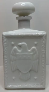 Vintage Milk Glass Bottle Decanter - Americana #1 Boston Tea Party by Lawrence B - Picture 1 of 6