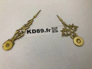 aiguilles louis XV en  laiton fondu à adapter:épais 1 mm  40/56mm -hands messing - Imagen 1 de 1