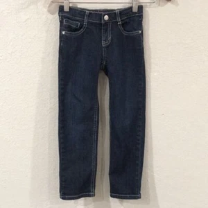 Gymboree Girls Sz 5 Dark Wash Skinny Fit Jeans Adjustable Stretch - Picture 1 of 9