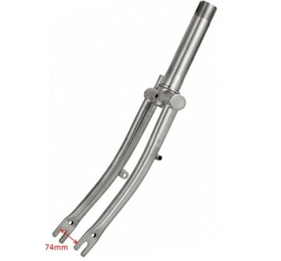 Titanium Fork for Brompton bike -1&1/8"-Threaded front Fork Fit for Folding Bike - Image 1 of 4