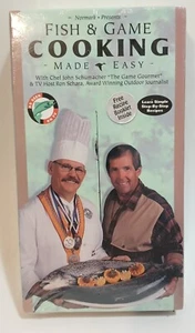 Fish & Game Cooking Made Easy, John Schumacher, Ron Schara VHS With Recipe Book - Picture 1 of 3