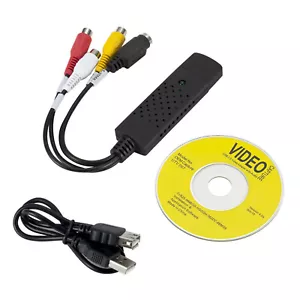 Video & Audio Capture Card Adapter USB 2.0 VHS VCR TV to DVD Converter - Picture 1 of 13