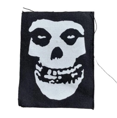 Vtg Misfits Crimson Ghost Sew On Patch Black 2000s  Metal Edgy Punk 2004 Y2K New - Image 1 of 4