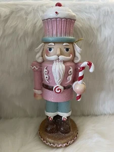 Cupcakes y Cachemira Pastel Navidad Cupcake Cascanueces Brillo Nuevo con Etiquetas Rosa - Imagen 1 de 4