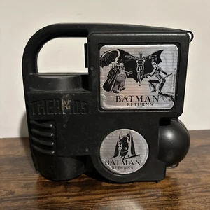 Batman Returns Thermos Lunchbox 1992 Vintage DC Comics Lunch Box + Thermos - Picture 1 of 7