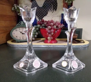 "Velas Toscana 24 % cristal plomo en forma de tulipán 8"" (juego de 2)" - Imagen 1 de 6