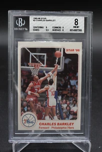 1985-86 Star Basketball #2 CHARLES BARKLE BGS 8 Philadelphia 76ers - Picture 1 of 2