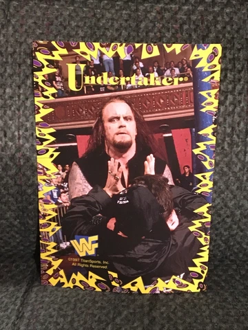 WWF 1997 COLISEUM HOME VIDEO Exclusive UNDERTAKER Post Card Hasbro Titan Sports Cover