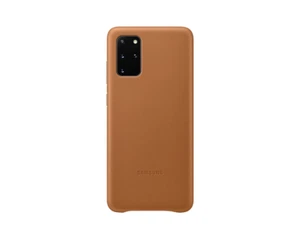 Samsung Galaxy S20+ Plus Brown Original Leather Back Cover Case - Picture 1 of 10