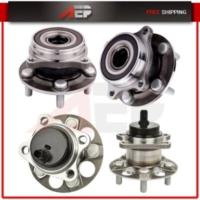 Par de 4 cojinetes de cubo de rueda delanteros y traseros LH o RH para Toyota Prius enchufables 14-15 Foto 1 de 4