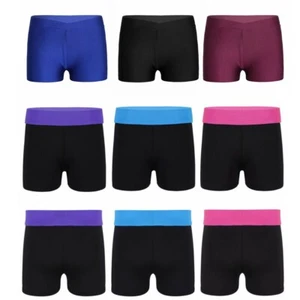 Toddler Girl Shorts Sports Dance Bottoms Gym Dancewear Costume Gymnastic Workout - Picture 1 of 34