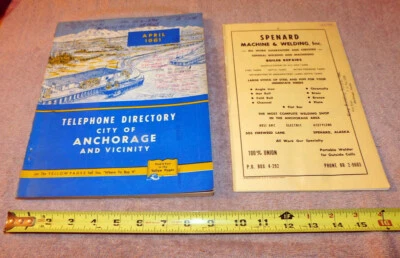 1961 Anchorage Alaska Telephone Book Directory Phone Book with Yellow Pages - Image 1 of 4