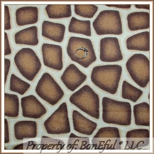 BonEful Fabric FQ Flannel Cotton Quilt Brown Zoo Giraffe Safari African Jungle L - Picture 1 of 8