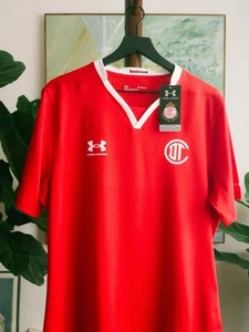 TOLUCA FC x UNDER ARMOUR 2022-23 XL Home Football Soccer Authentic Jersey Fitted - Picture 1 of 14