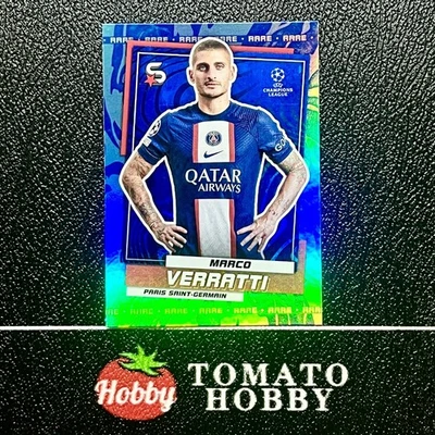 TOPPS SUPERSTARS UEFA 2022-23 MARCO VERRATTI ICE REFRACTOR PSG - Image 1 of 2