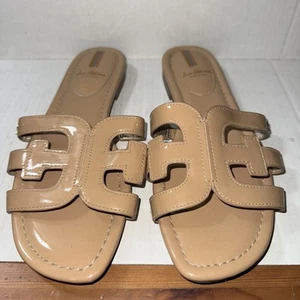 Sam Edelman Women's Classic Slide Sandals Bay Almond Festival Vibe - Picture 1 of 3