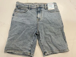 Cat & Jack Relaxed Tapered Jean Shorts size 14 Blue/Adjustable Waist - Picture 1 of 7