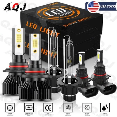 LED/HID Headlight Kit High Low Beam Fog Light Bulbs For Lexus ES350 2007-2012 - Image 1 of 4