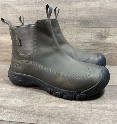 Keen Chelsea Boots Mid Waterproof Insulated Boots Brown Leather Mens Size 10 - Image 1 of 4