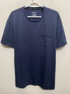 Kenneth Cole 2XL Camiseta Azul Marino Manga Corta Cuello Redondo El Bolsillo Camiseta $49 - Imagen 1 de 11