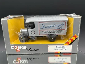 Corgi Classics 1:43 Diecast C845 Duckhams Thornycroft Van Made In GB - Picture 1 of 5