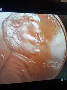 50 Coin Lot 2024 P STRIKE THRO,S, DIE CRACK PENNY A WHOLE ROLL - Picture 1 of 4