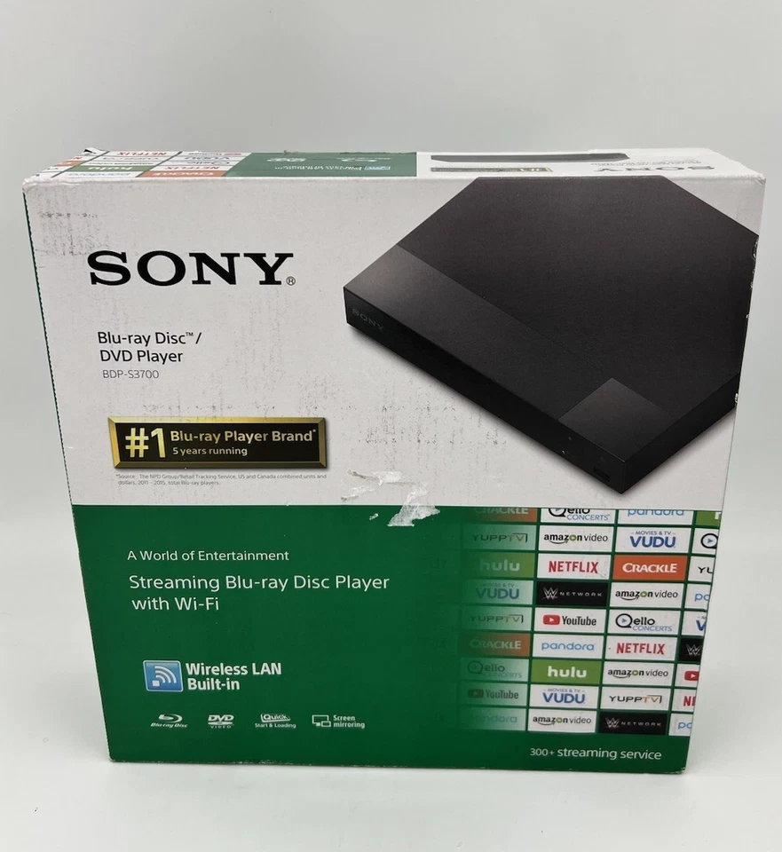 SONY BLUE RAY DISC DVD PLAYER BDP-S3700 Brand new.  Wifi - Image 1 of 3