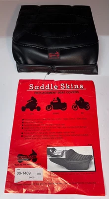 Capa de assento Travelcade preta Y685 para Yamaha 1977-1979 XS750 (todos os anos) D/E/F - Imagem 1 de 4