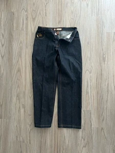 Vintage Mecca Jeans Mens 34x34 Blue Denim Baggy Hip Hop Dark Wash USA Y2K - Picture 1 of 3