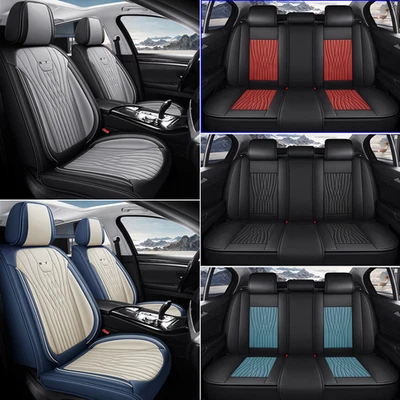 For BMW 5 6 7 series 730i 740i 750i 840i 5-Seat full Set PU Leather Seat Cover - Image 1 of 4