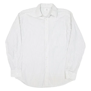 GIVENCHY Mens Shirt White Striped Long Sleeve L - Picture 1 of 6