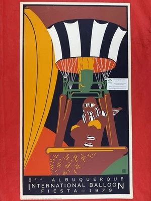 Albuquerque International Balloon Fiesta Poster 1979 Original Rare John Martinez - Image 1 of 4