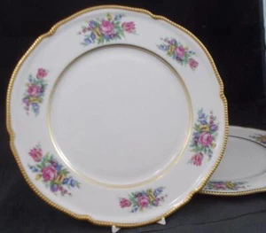 Castleton Castleton Bouquet Group of 2 Dinner Plates Pearl Edge - Picture 1 of 5