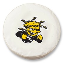Wichita State Shockers HBS White Vinyl Fitted Car Tire Cover