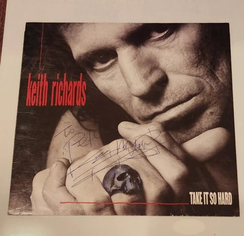 Keith Richards signed Album Sleeve JSA COA autograph auto Rolling Stones Picture Cover