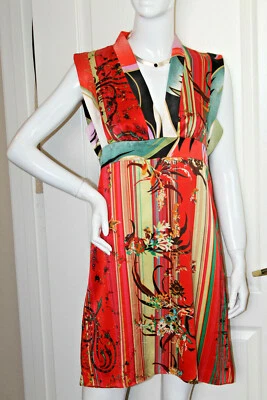 Custo Barcelona Floral Multicolor Print Dress  Sz S/M  #17/17 - Image 1 of 4