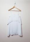 Picnic Clothing Brand Dress Womens 8 Ayesha White Lace Layered Tiered Dress