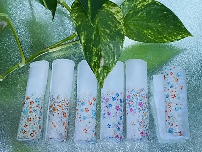 Lot Of 6 Ladie / Unisex Handkerchiefs /Hankies. Brand new - Image 1 of 2