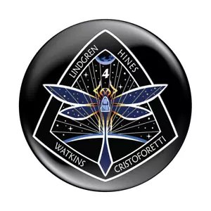 NASA Spacex Crew-4 Button Badge 58mm (2.25") Mission Patch Commercial Crew - Picture 1 of 2