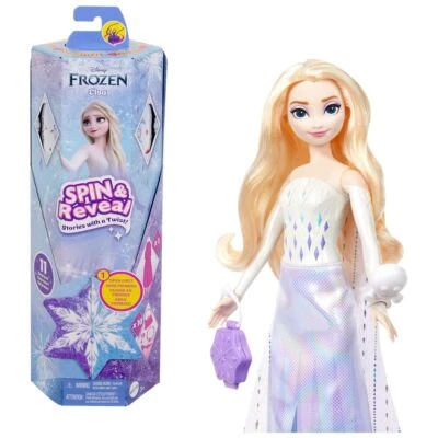 Mattel HTG25 - Disney Frozen - Spin & Reveal - Elsa-Puppe + Überraschungen! - Bild 1 von 2