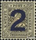 W&#252;rttemberg D257 (complete issue) with hinge 1919 Numbers in Signs