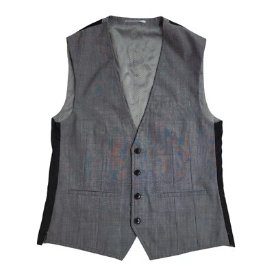 Next Grey Smart Formal 3 Pocket Waistcoat Men's 38R Slim Fit 37'' - Image 1 of 4