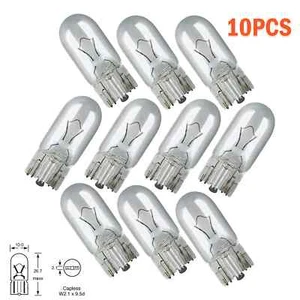 10 X 501 12V Capless Sidelight Car Bulb Bulbs Interior Number Plate Side Light - Picture 1 of 4