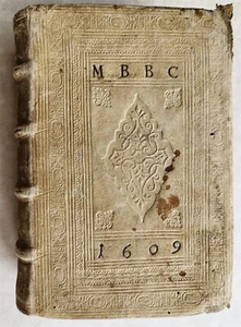 1595 LAW BOOK by Spanish jurist Vasquez de Menchaca antique PIGSKIN BINDING - Picture 1 of 13