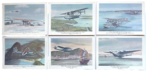 SEIS MENÚS ORIGINALES DE COLECCIÓN CLASE PANAMERICANA CLIPPER AVIONES BOEING HISTÓRICOS 1 - Imagen 1 de 6
