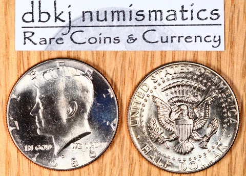 1986 D Kennedy Half Dollar 50¢ - Choice to Gem Uncirculated Cover