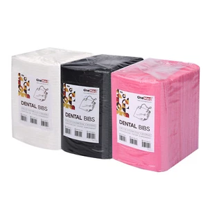 Disposable 3-Ply Dental Bibs,Tattoo Patient Waterproof bibs,13"x18"-Bag of 50 - Picture 1 of 17